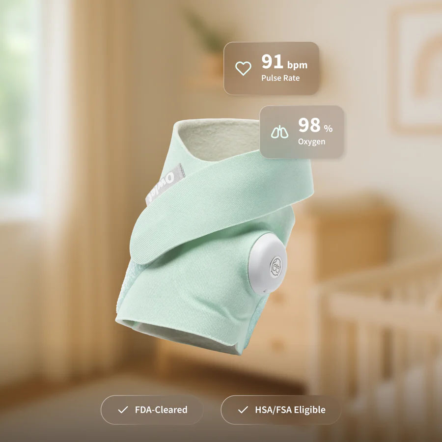 Умный носок для младенцев Owlet Dream Sock Mint